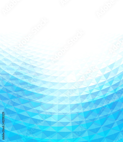 Abstract blue background with white copyspace area