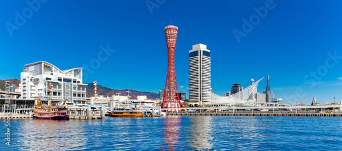 Panorama view of Kobe tower photo