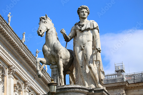 Statue of Castor in Rome, Italy