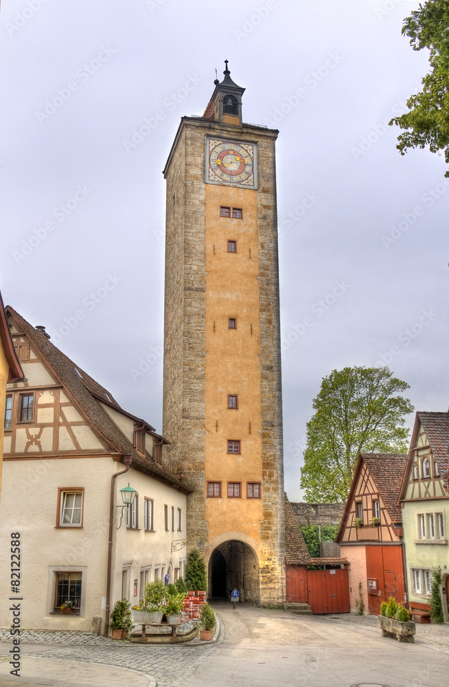 Tower of Rothenburg ob der Tauber, Germany
