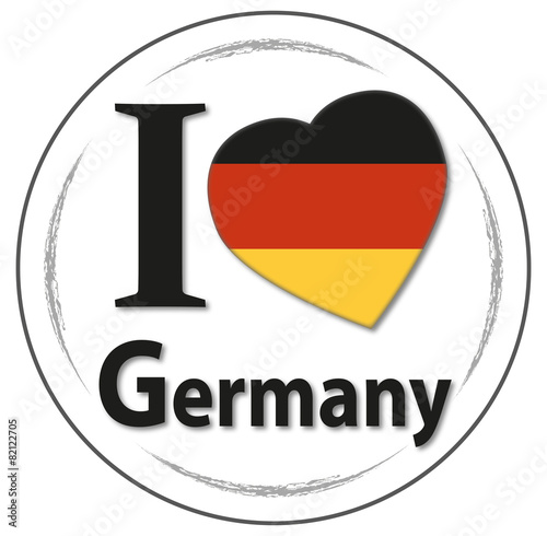 I love Germany mit Herzflagge