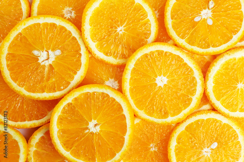 Sliced orange background