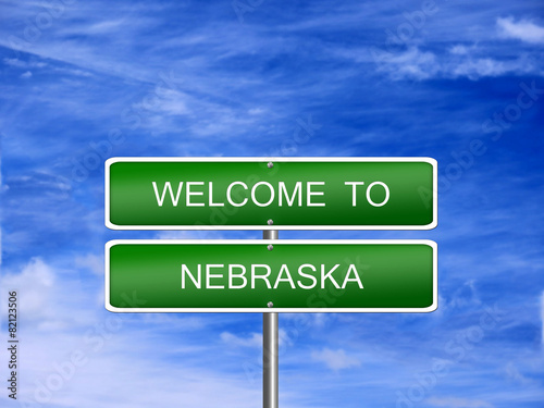 Nebraska State Welcome Sign