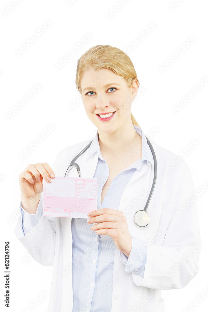 Beautiful blonde female doctor Beautiful blonde female doctor