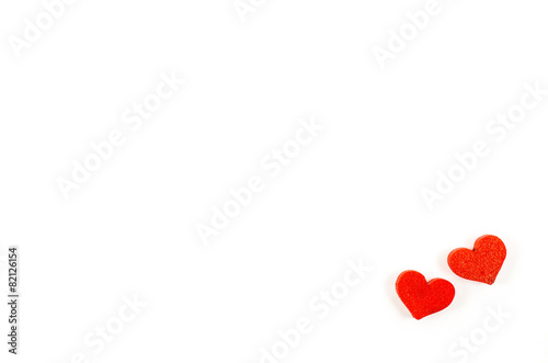 Heart on white background
