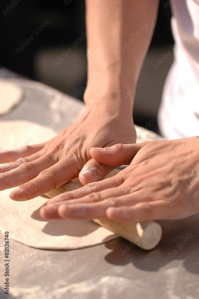 Pizza making Pizza making