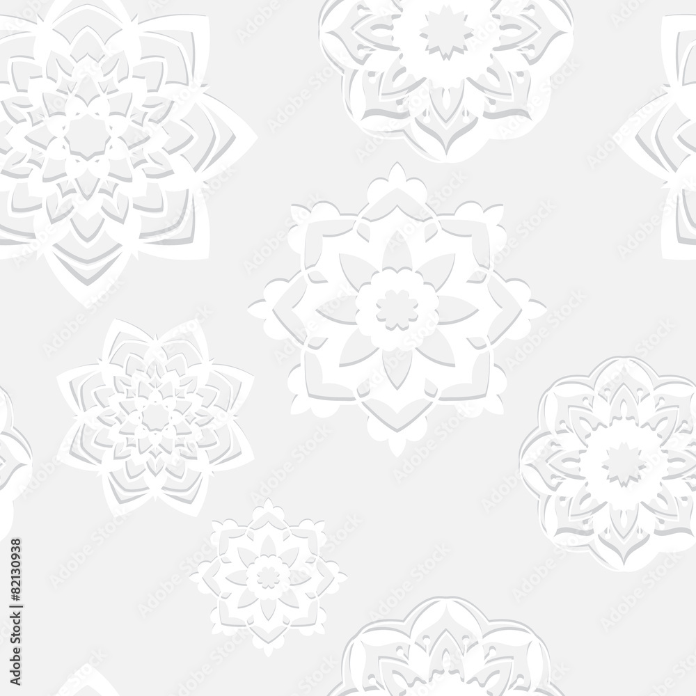 Seamless pattern with white lace elements. Seamless pattern with white lace elements.