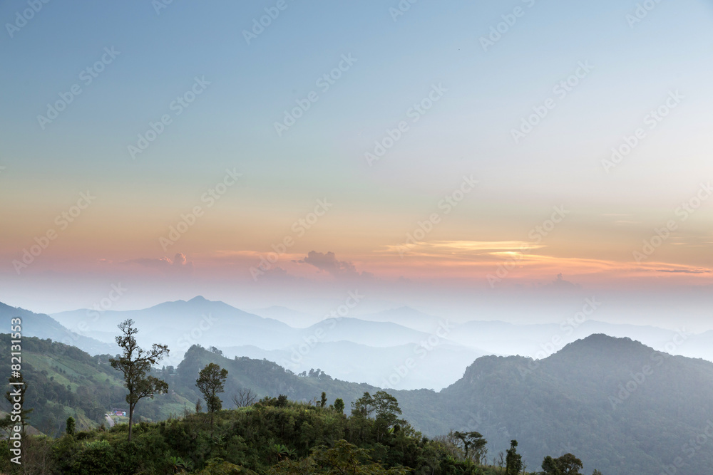 Obraz premium Phu Chi Fa, Thailand