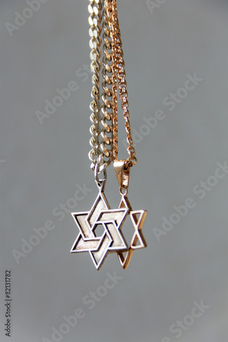 davidstern with the trailer, six-cornered star