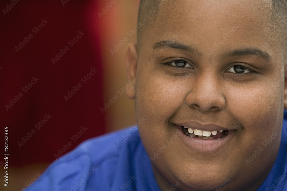 Portrait of African boy smiling Portrait of African boy smiling