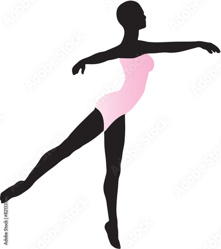Silhouette of a Woman Ballet Dancer
