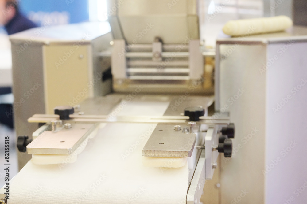 Automated bread production line in bakery Automated bread production line in bakery