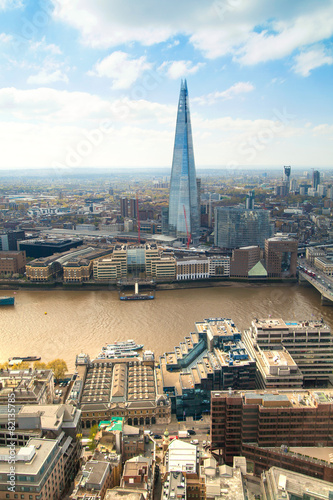 LONDON, UK - APRIL 22, 2015: Shard of glass City of London 