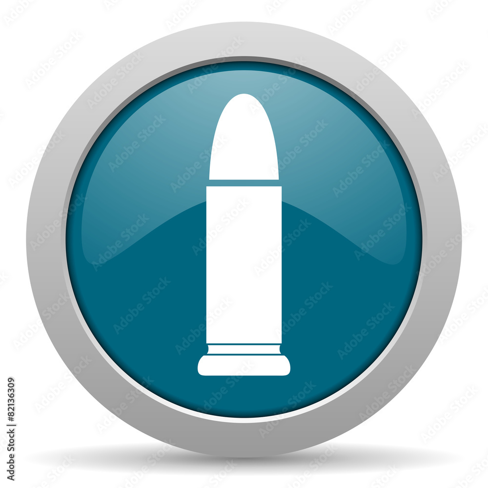 ammunition blue glossy web icon ammunition blue glossy web icon