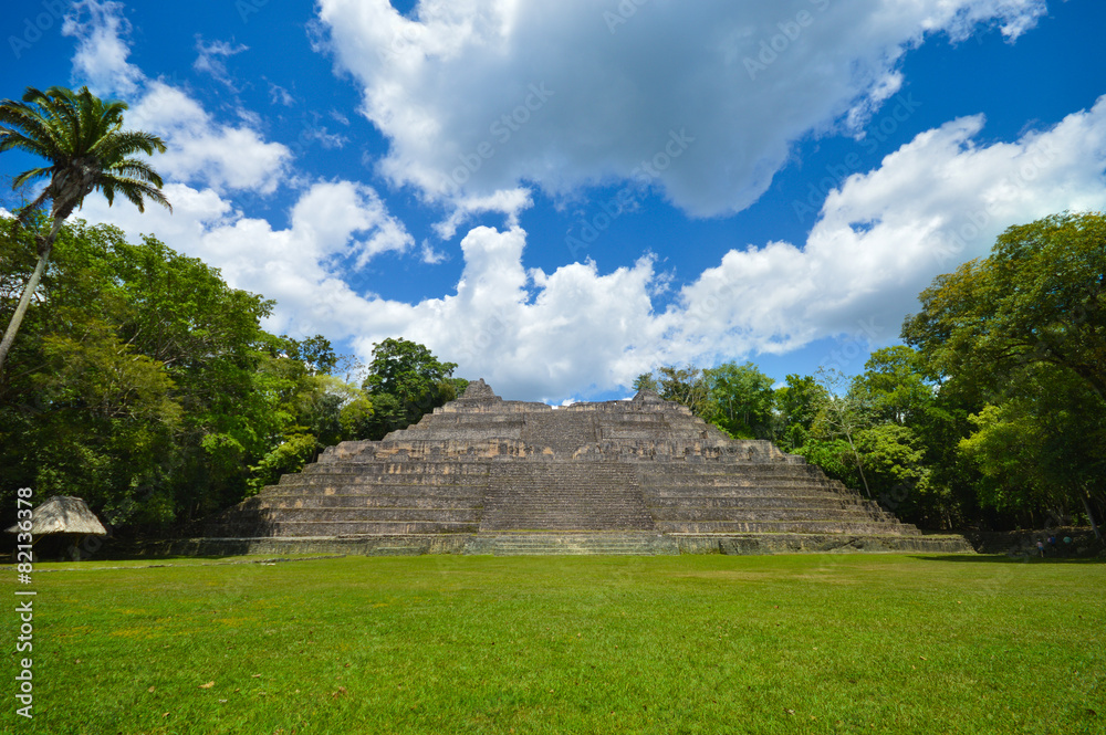 Caana pyramid at Caracol archeological site in Western Belize Caana pyramid at Caracol archeological site in Western Belize