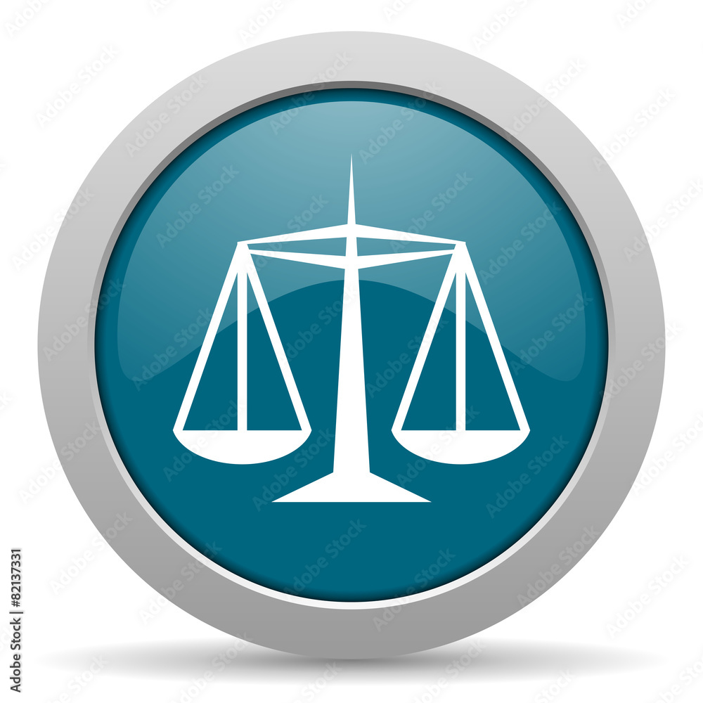 justice blue glossy web icon justice blue glossy web icon