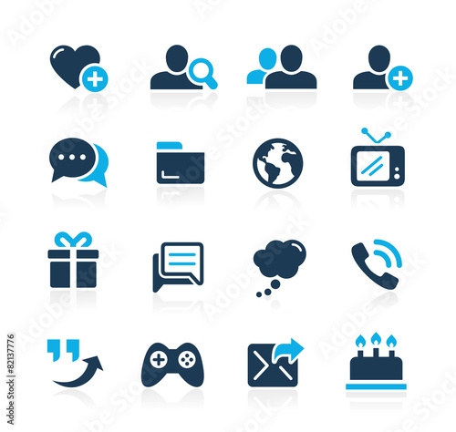 Social Communications Icons -- Azure Series