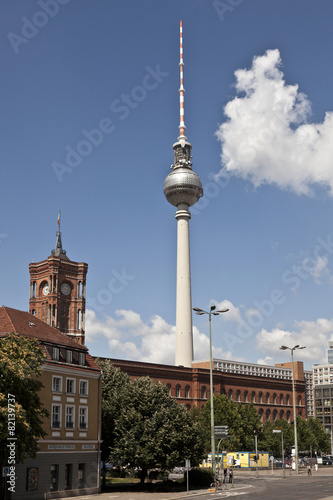 Wallpaper Mural Monument overlooking cityscape, Berlin, Germany Torontodigital.ca