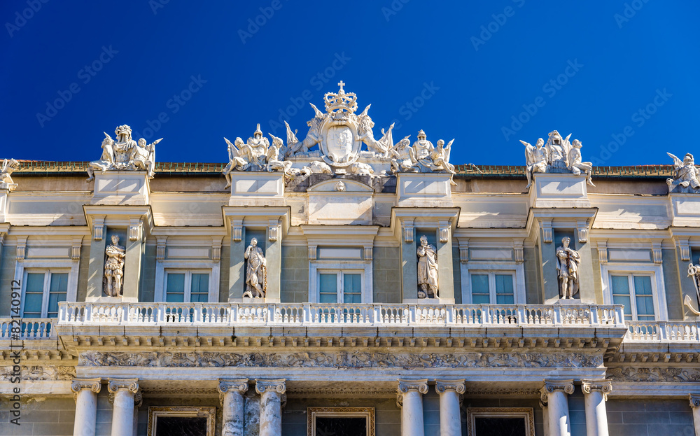 Details of the Doge's Palace in Genoa - Italy
