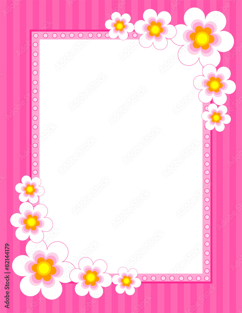 Flower frame pin