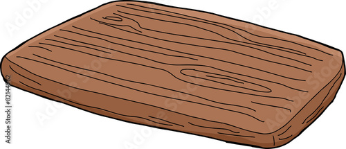 Isolated Cutting Board Cartoon
