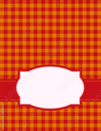 Gingham pattern with frame