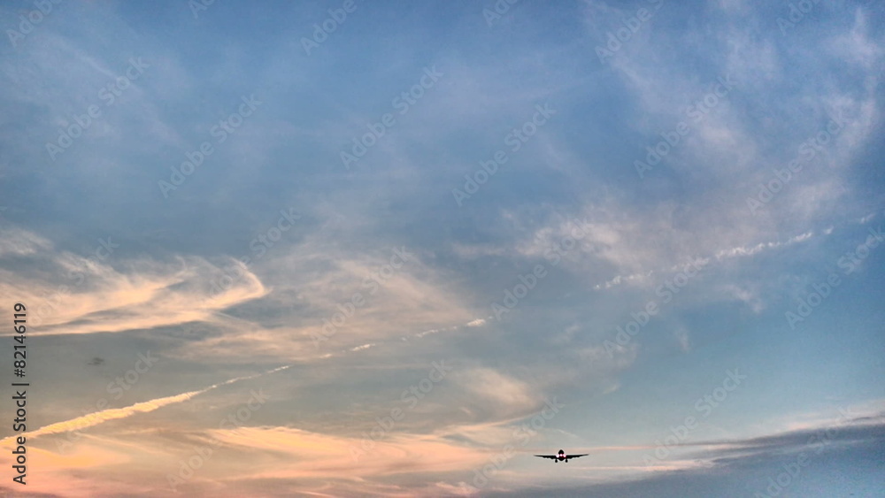Sunset landing view at Narita airport. Sunset landing view at Narita airport.