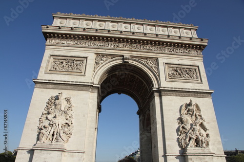 Arc de Triomphe from Below Paris © ANADEL