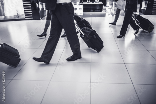passenger walking in airport