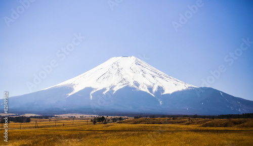 The Blueish Mountain Fuji, Japan