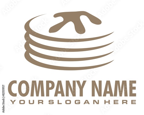 pancake logo image vector