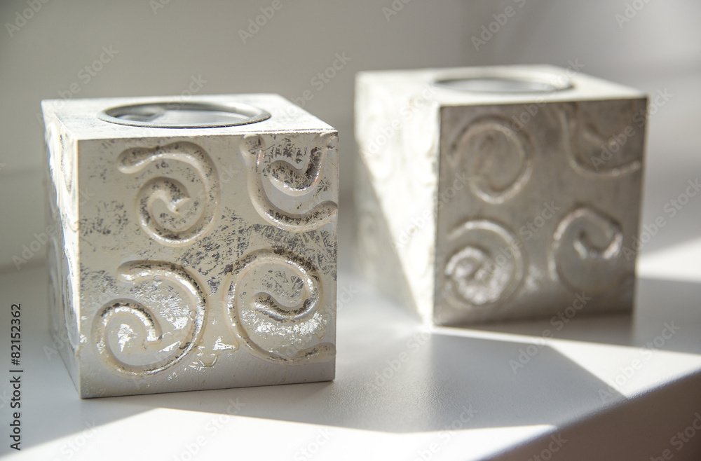 Home decoration cubes candle holders