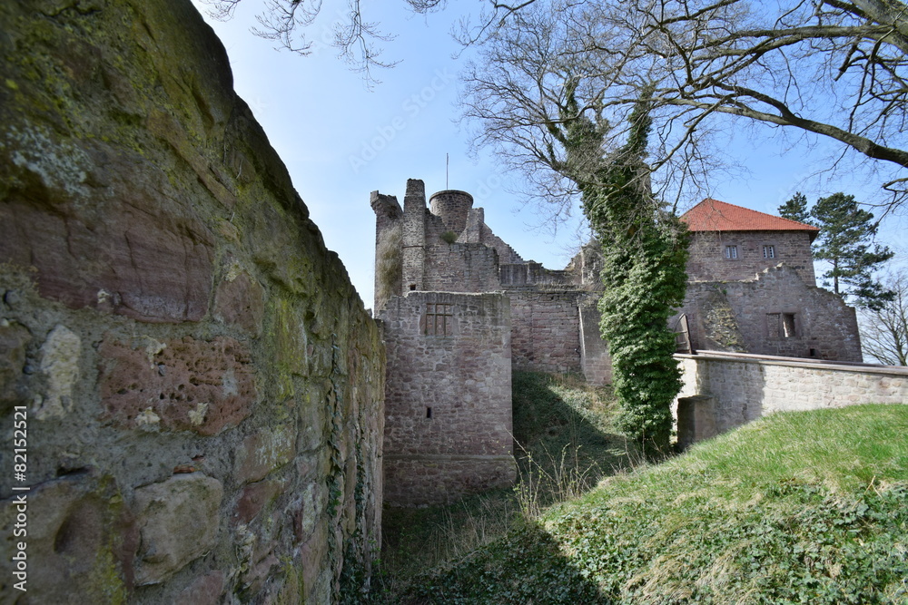 Die Burg Hanstein im Eichsfeld Thüringen