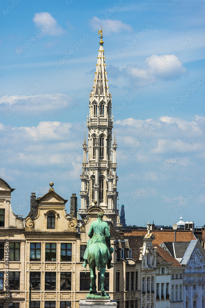 Fototapeta premium Mount of the Arts in Brussels, Belgium.