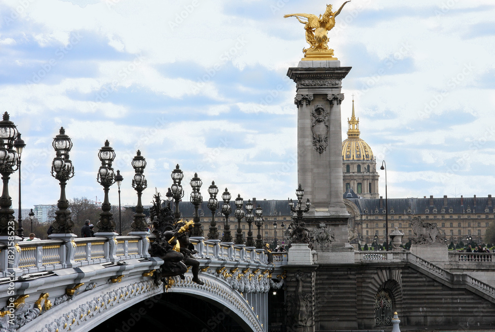 Pont Alexandre III. Brücke in Paris