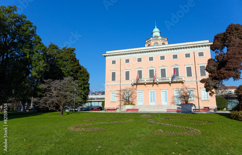 The magnificent Villa Ciani, landmark of Lugano, Switzerland