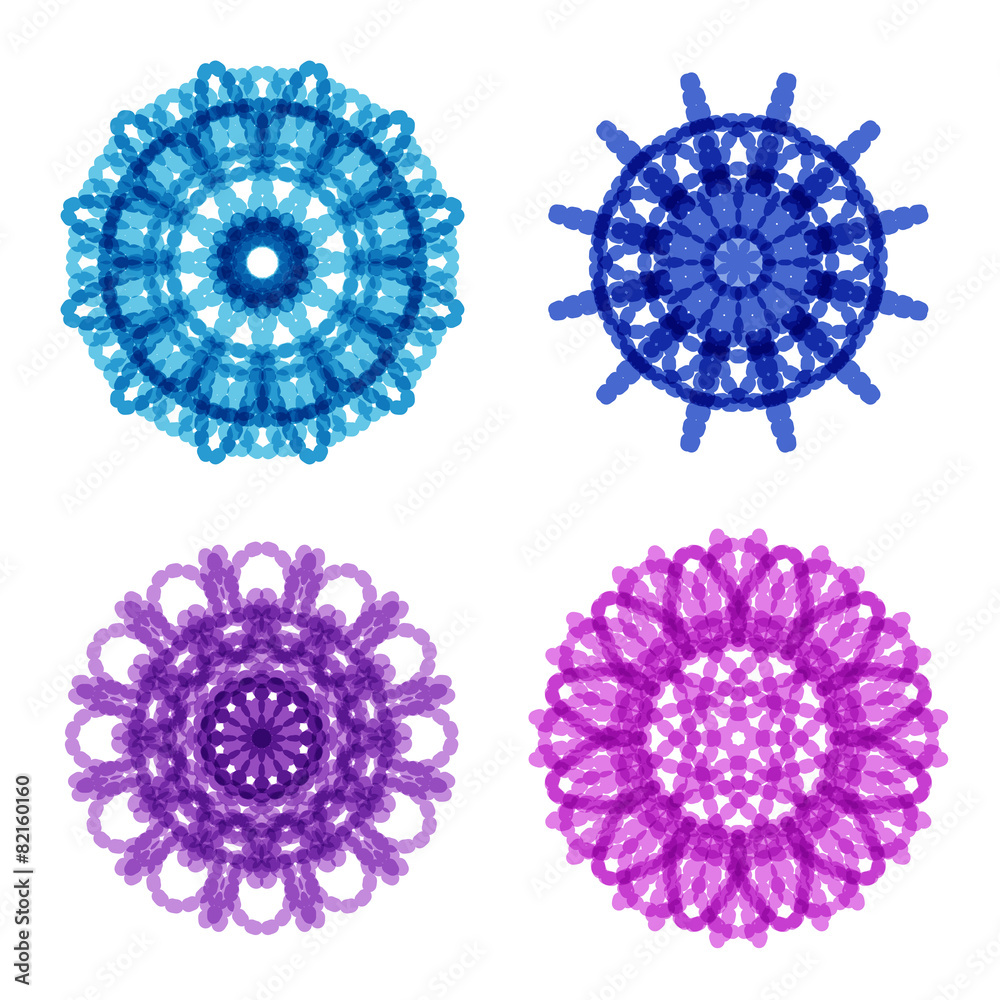 Ornament round set with mandala Ornament round set with mandala