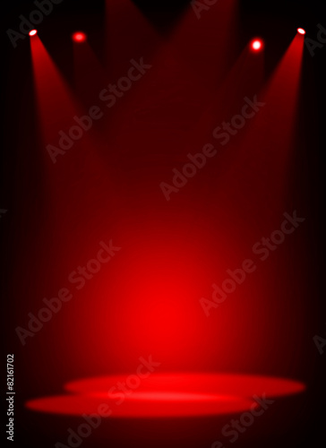 Red stage light background