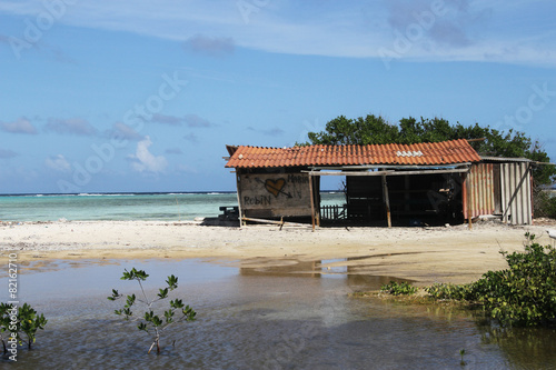 Little shack on beach