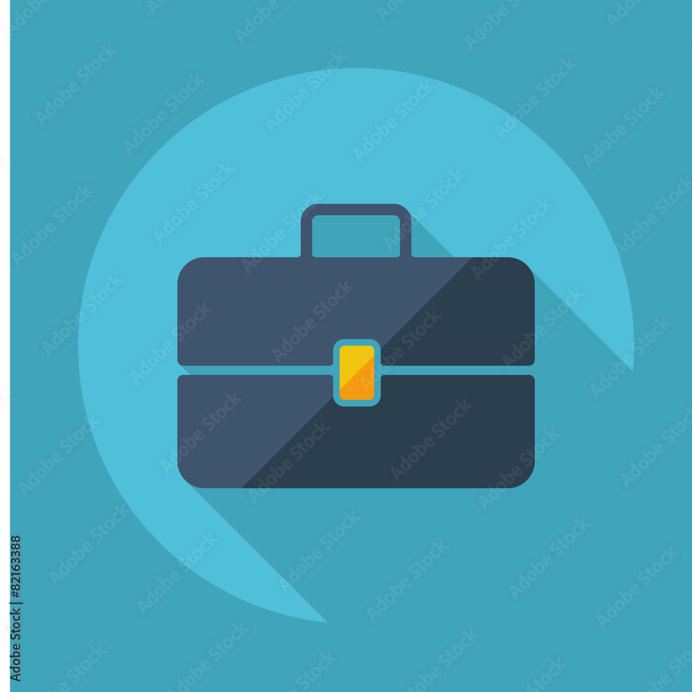 Flat modern design with shadow vector icons: briefcase Flat modern design with shadow vector icons: briefcase