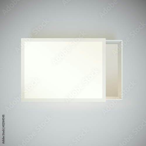 Top view matchbox with blank label.