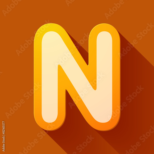 Volume icons alphabet: N