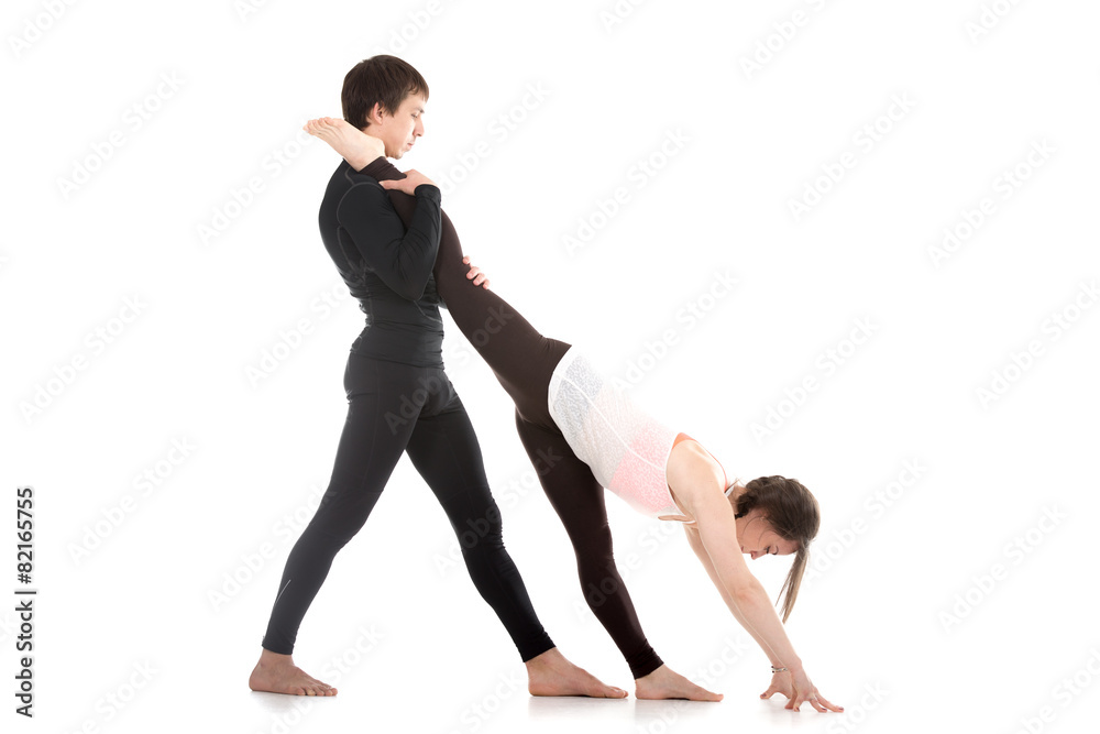 Yoga with instructor Yoga with instructor