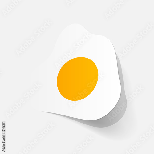 paper sticker: egg