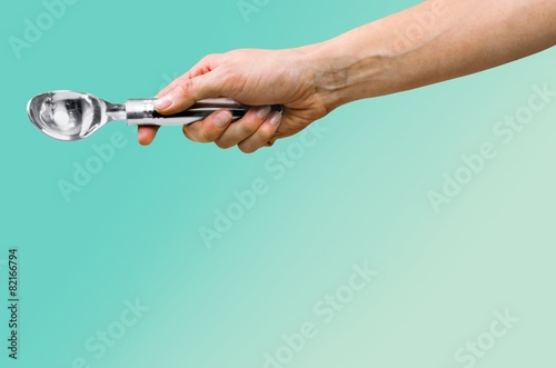 Kitchen. Frame with many hands holding different kitchen tools