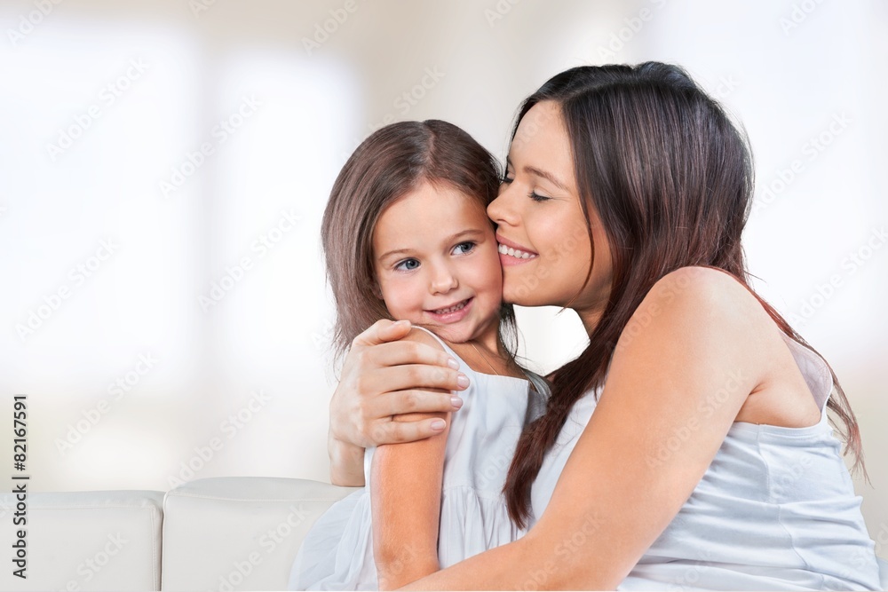 Adorable. Mother and Baby kissing and hugging. Happy Family Adorable. Mother and Baby kissing and hugging. Happy Family