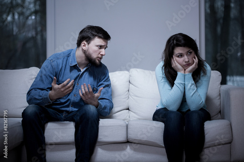 Photography Man apologizing his girlfriend