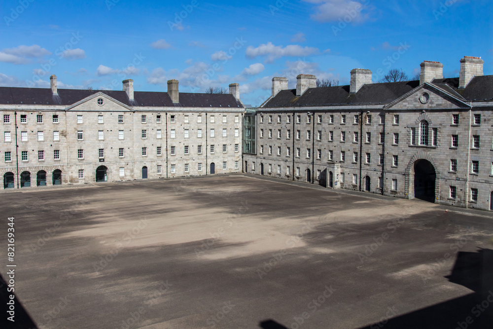 Courtyard of the Collins Barracks in Dublin, Ireland, 2015