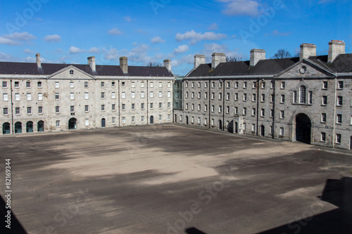 Courtyard of the Collins Barracks in Dublin, Ireland, 2015