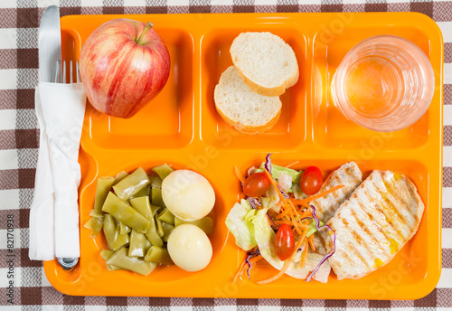 School lunch tray